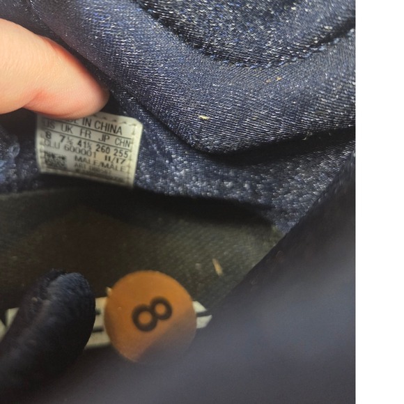 ADIDAS FREAK X CARBON MID FOOTBALL CLEATS MENS SIZE 8 NAVY/GOLD. NO BOX - Picture 8 of 8